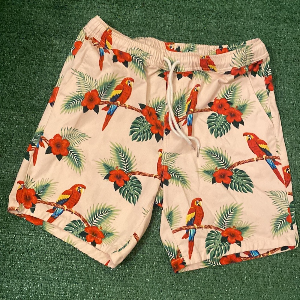 Men Floral Shorts 5”